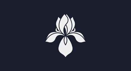 Elegant Iris Flower Design.