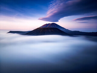 mount fuji at sunset. mountain, lake, landscape, sky, nature, water, mountains, volcano, sunset, clouds, fuji, cloud, travel, sunrise, mount, reflection, snow, panorama, japan, sea, view, peak, mornin