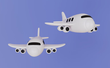 Online travel and tourism planning, Airplane, Holiday vacation concept