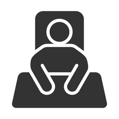 Founder Icon Glyph Style. Vector Illustration Design