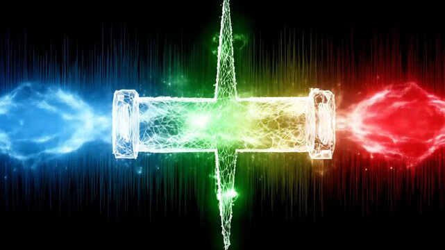 Colorful abstract pipe design