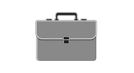 Stylized portfolio illustration offering representation of professional documents briefcase