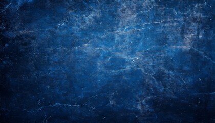 Dark Blue Background With Distressed Vintage Marbled Texture
