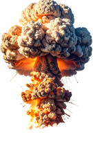 Explosive mushroom cloud