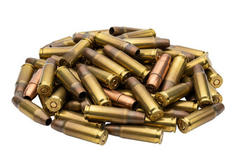 Pile of ammunition cartridges
