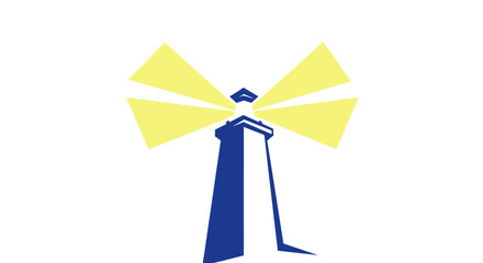 Lighthouse Beacon Guiding Light Navigation Safety.