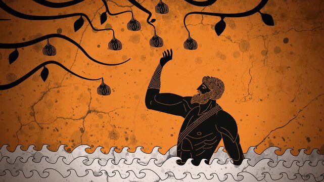 greek myth of tantalus punishment reaching fruits of the tree