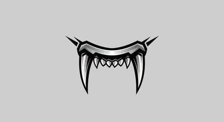 Vampire Fangs Illustration.