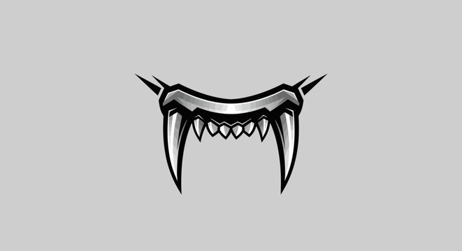 Vampire Fangs Illustration.