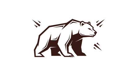 Majestic Grizzly Bear Standing Strong Wild Animal.