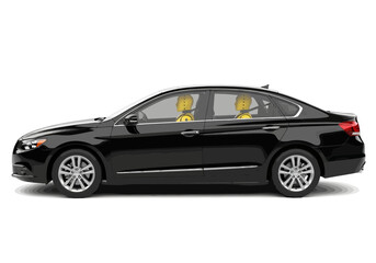 Obraz premium Black sedan car