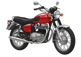 Obraz premium Red vintage motorcycle