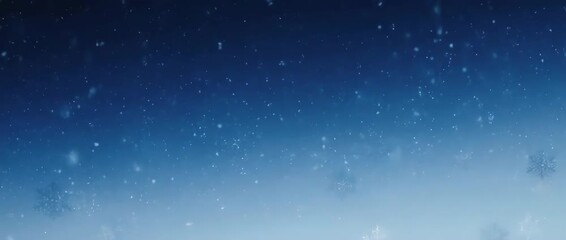 Elegant Swirling Snowflakes on Blue Gradient Background. This background is perfect for any winter or holiday-themed project requiring a touch of magic and sophistication. - Powered by Adobe