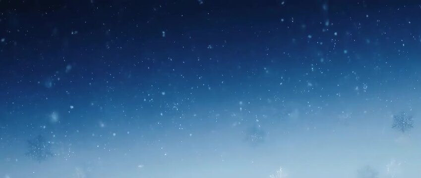 Elegant Swirling Snowflakes on Blue Gradient Background. This background is perfect for any winter or holiday-themed project requiring a touch of magic and sophistication.