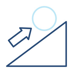 Persistence Icon Color Outline Style. Vector Illustration Design