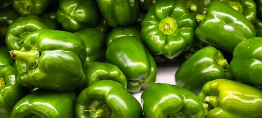 Green bell peppers for cooking