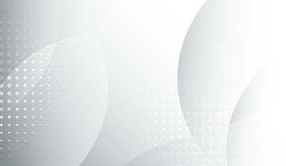 Abstract  Modern, minimalistic abstract design features a gradient of gray tones and soft wave patterns with dots, evoking a sense of tranquility, elegance, and understated sophistication.