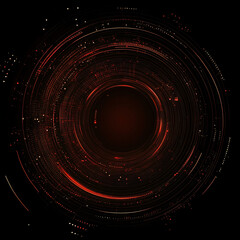 Obraz premium A circle with the glow quot in the dark