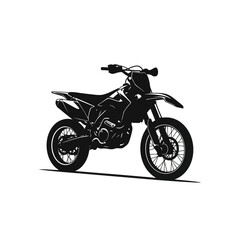 Obraz premium Black dirt bike