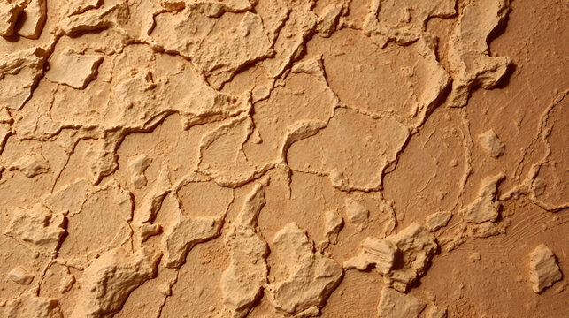 Abstract textured surface resembling rugged terrain, natural tones, artistic background, detailed composition, copy space