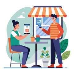 Digital Ordering Vector Scene