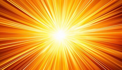 Obraz premium Exploding Comic Book Style Background With Bright Yellow And Orange Rays