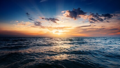 Obraz premium Sea Sunset Sky And Water