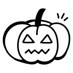 Theme Halloween, pumpkins, candy, ghost, silhouette and outline Halloween days