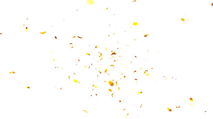 Golden Sparkle Confetti PNG with Glitter Dust Effect and Transparent Background for New Year, Christmas, Wedding, Birthday, and Holiday Party Designs