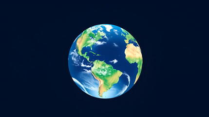 Fototapeta premium Earth Planet International Relations vector blue icon or logo element