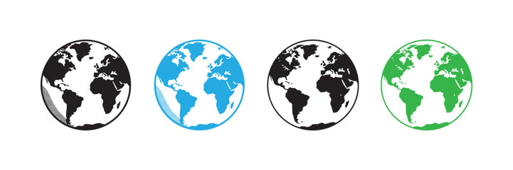 Planet Earth with Flight Symbol Illustration