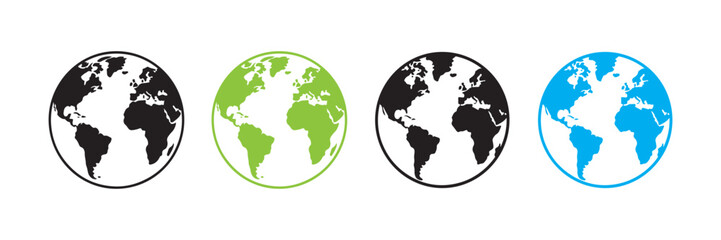 Planet Earth with Flight Symbol Illustration