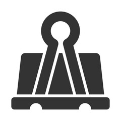 Clip Icon Glyph Style. Vector Illustration Design