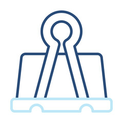 Clip Icon Color Outline Style. Vector Illustration Design