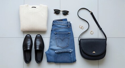 Flat Lay Fashion Essentials – Chic Everyday Outfit Inspiration