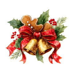 christmas theme bow, generation AI 