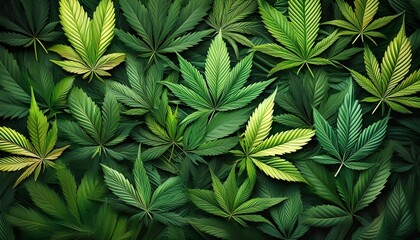 Marijuana Leaf Background Cannabis Leaves Wallpaper