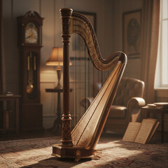 AI Generated Harp