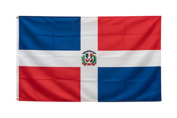 Obraz premium Dominican Republic vibrant national flag waving, a symbol of patriotism, independence, and cultural pride for celebrations