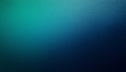 Obraz premium Abstract Blue Teal Green Grainy Gradient Background With Dark Noise Texture Backdrop Poster Wide Banner Cover Design
