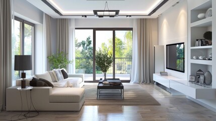 Obraz premium Luxury Interior Living Spaces: Contemporary Sofa Couches, Armchair Lounges & Stylish Living Room Decor