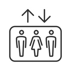 &Iacute;cono de se&ntilde;al&eacute;tica de ascensor