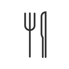 &Iacute;cono de se&ntilde;al&eacute;tica de comedor o restaurante
