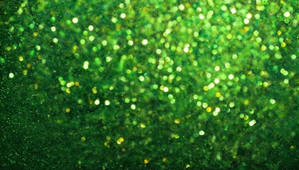 Abstract Green Glitter Background