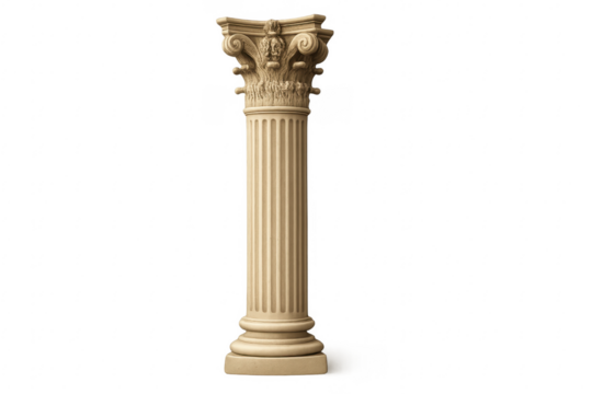 Ancient corinthian column showing classical architecture detail