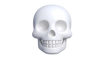 Obraz premium 3D model of a smiling skull