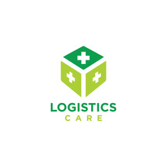 Logistics Care Logo Design Simple Modern
