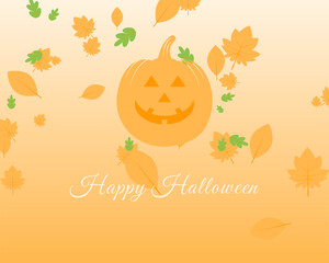 happy halloween pumpkin autumn background design