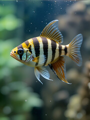Zebrafish Zebra Barb Danio rerio freshwater aquarium fish