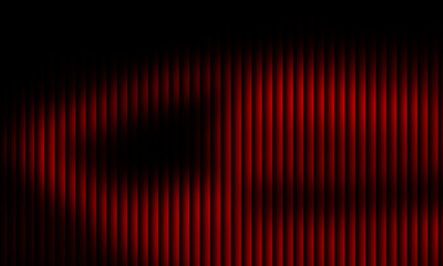 Intense red light emanates from behind vertical lines, creating a bold and dramatic abstract background with deep shadows